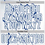 White Royal Jersey Sublimation Uniform Lightning Custom Sports Soccer