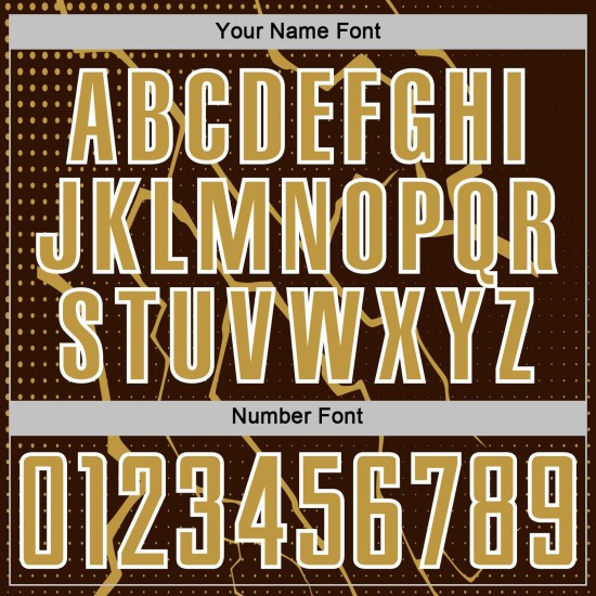 Uniform Sublimation Lightning Jersey Sports Custom Gold-White Soccer Brown Old