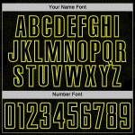 Shape Geometric Neon Sports Black Yellow Sublimation Custom Jersey Uniform Soccer