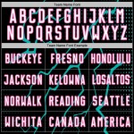 White Jersey Lightning Aqua-Pink Black Sports Custom Uniform Soccer Sublimation