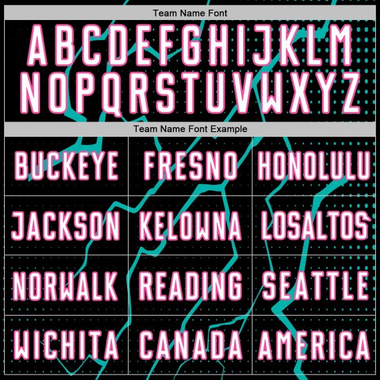 White Jersey Lightning Aqua-Pink Black Sports Custom Uniform Soccer Sublimation