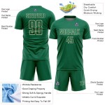 Kelly Sports Shape Jersey Sublimation Custom Uniform Geometric Cream Green Soccer
