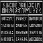 White Sports Jersey Uniform Sublimation Soccer Shape Custom Geometric Black