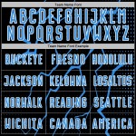 Sublimation Powder Custom Soccer Uniform Sports Lightning Blue-White Jersey Black