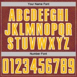 Jersey Custom Burgundy Shape Geometric Uniform Gold-White Sublimation Soccer Sports