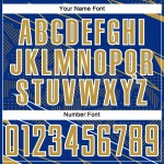 Uniform Custom Sports Royal Jersey Lines Soccer Old Gold-White Sublimation